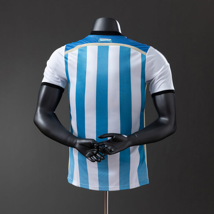 Retro Argentina 2014 World Cup Home World Cup Jersey Player Version