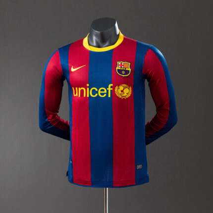 Retro Barcelona 2010/11 Home Long Sleeve Jersey Player Version