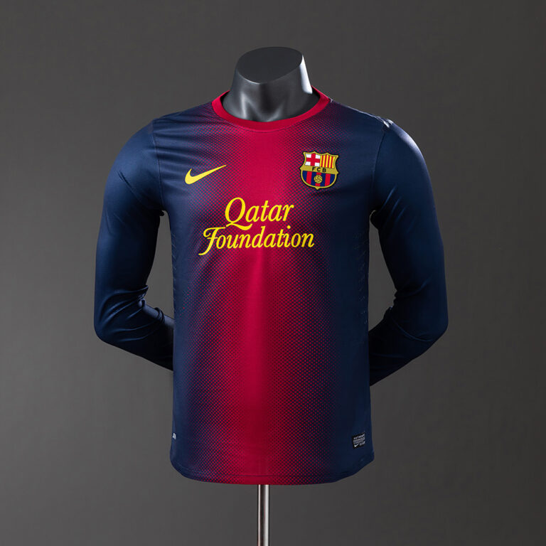 Retro Barcelona 2012/13 Home Long Sleeve Jersey Player Version