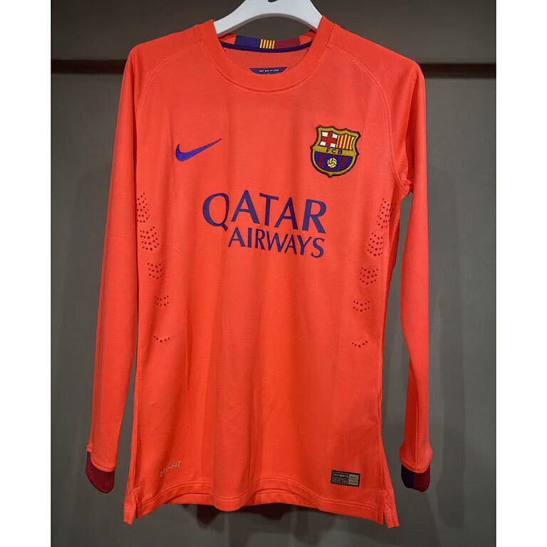 Retro Barcelona 2014/15 Away Long Sleeve Jersey Player Version
