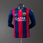 Retro Barcelona 2014/15 Home Long Sleeve Jersey Player Version