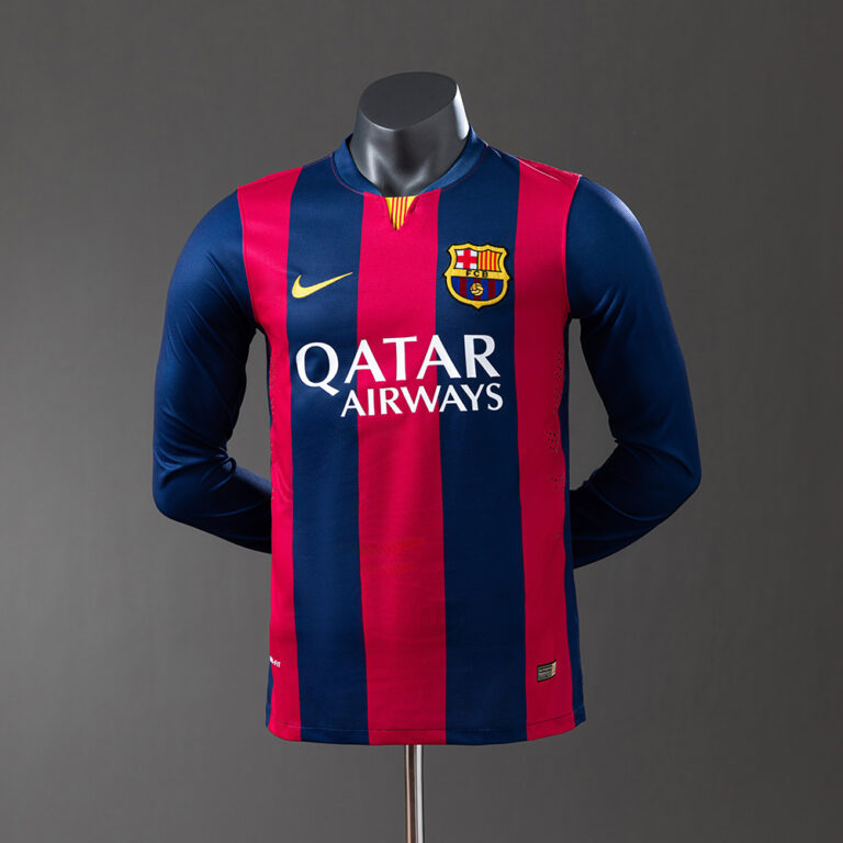 Retro Barcelona 2014/15 Home Long Sleeve Jersey Player Version