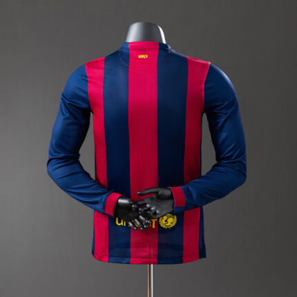 Retro Barcelona 2014/15 Home Long Sleeve Jersey Player Version
