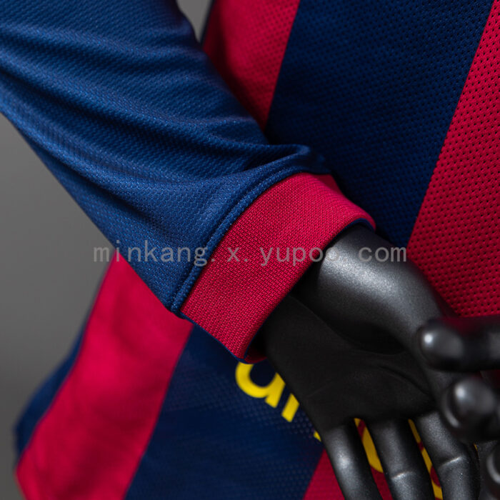 Retro Barcelona 2014/15 Home Long Sleeve Jersey Player Version