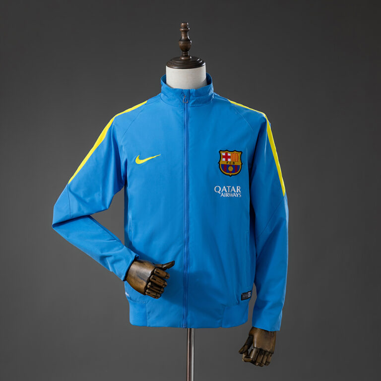 Retro Barcelona 2015/16 Windbreaker – Blue Jacket