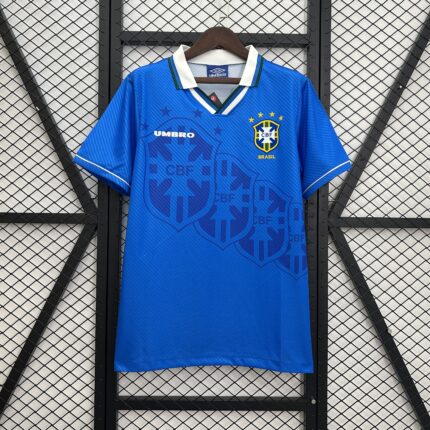 Retro Brazil 1993 Away blue Jersey