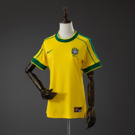 Retro Brazil 1998 World Cup Home Jersey