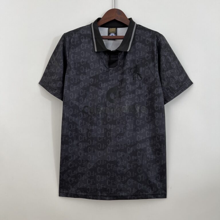 Retro Chelsea 1990 Black Jersey