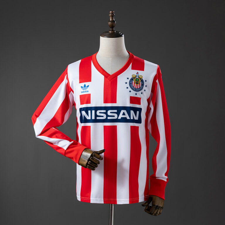 Retro Club Chivas 1990/91 Home Guadalajara Long Sleeve Jersey