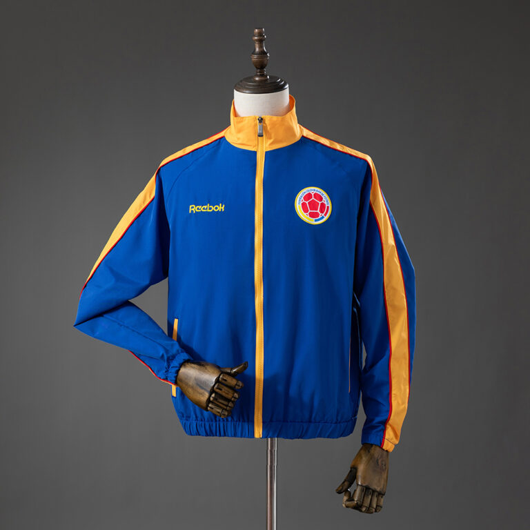 Retro Colombia 1998 World Cup Windbreaker – Blue Jacket