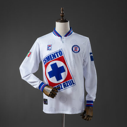 Retro Cruz Azul 1998 Away Long Sleeve Jersey