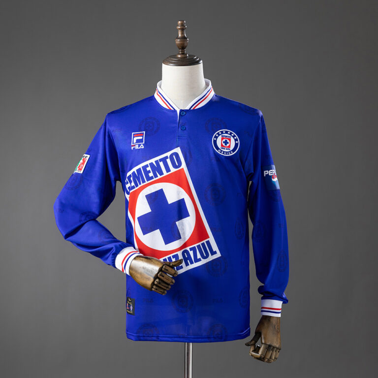 Retro Cruz Azul 1998 Home Long Sleeve Jersey