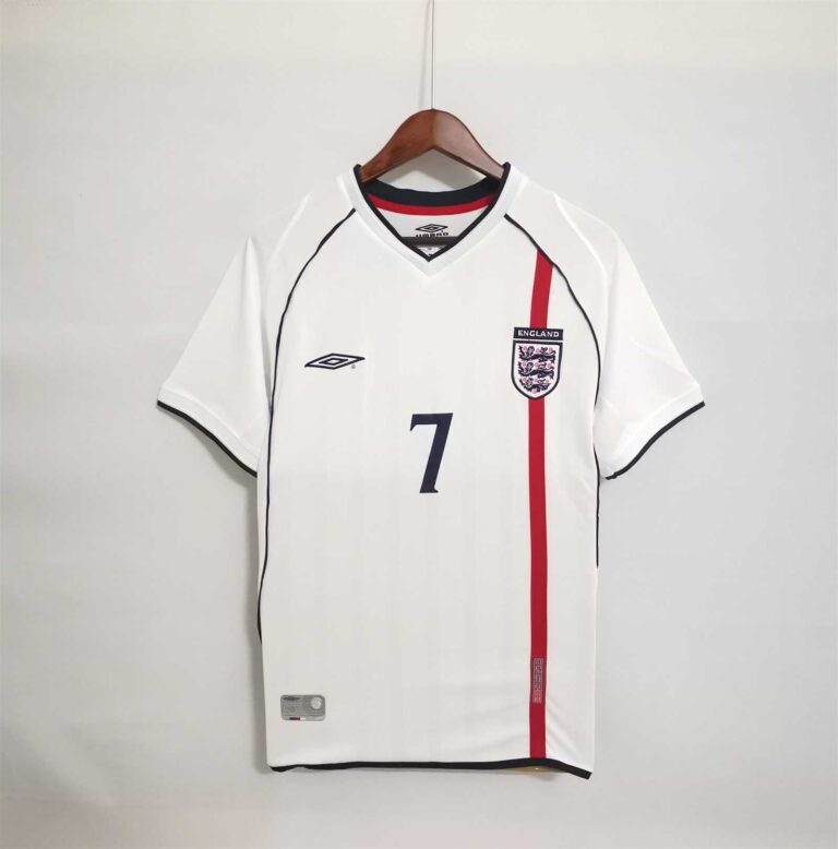 Retro England 2002 World Cup Home World Cup white Jersey