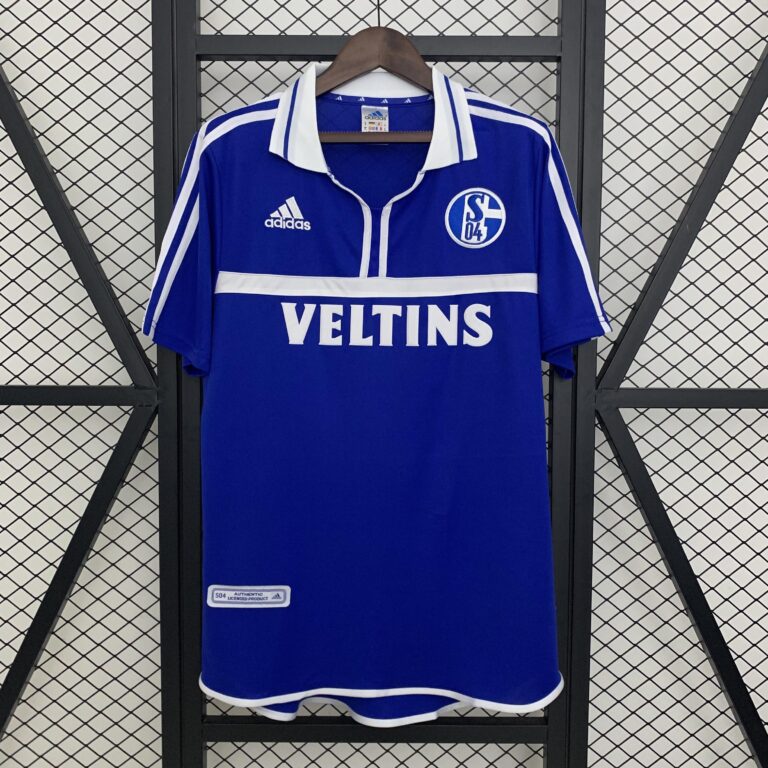 Retro FC Schalke 04 2001/02 Home 04 blue Jersey