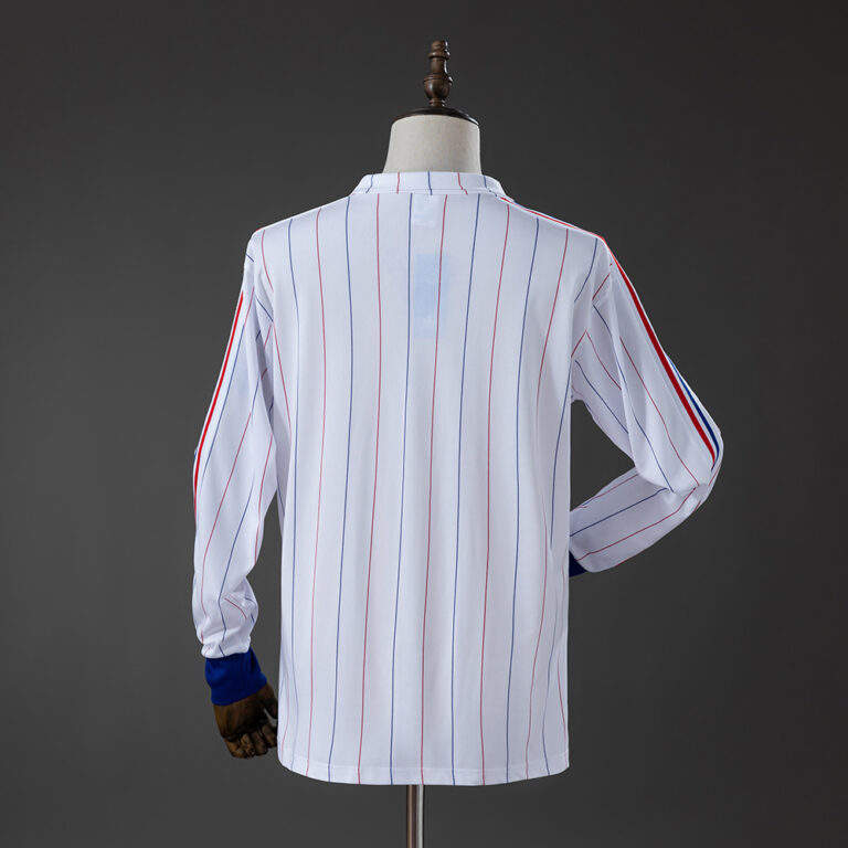 Retro France 1980 Away Long Sleeve Jersey