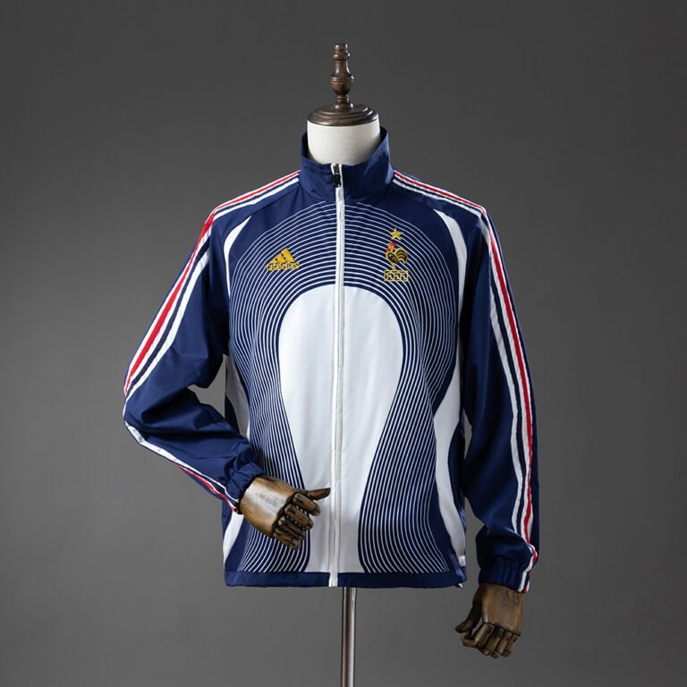 Retro France 2005 Windbreaker Blue & White Jacket