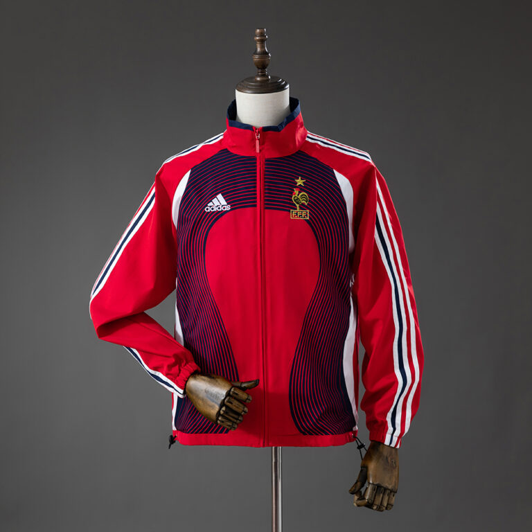 Retro France 2006 World Cup Windbreaker – Red Jacket