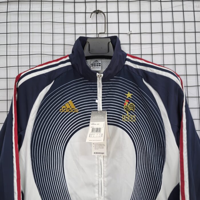 Retro France 2006 World Cup Windbreaker Blue Jacket
