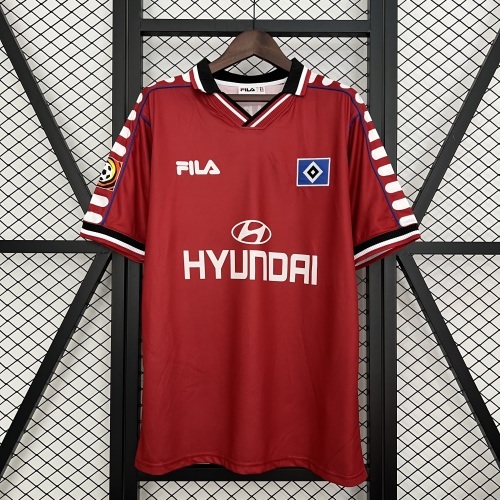 Retro Hamburger SV 2000/01 Red Jersey