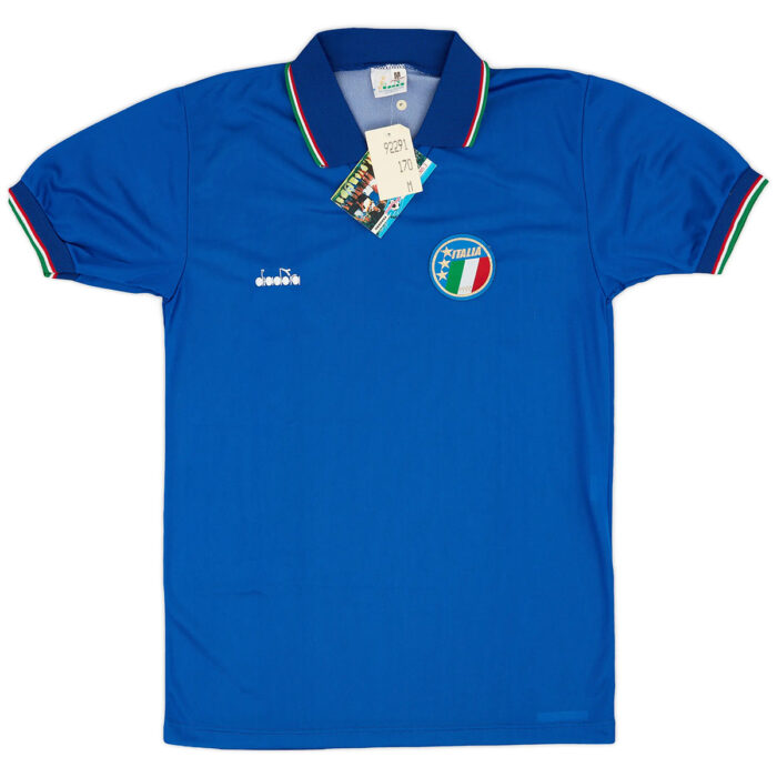 Retro Italy 1990 World Cup Home Jersey