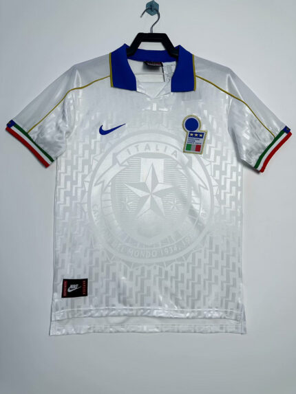 Retro Italy 1995 Away White Jersey