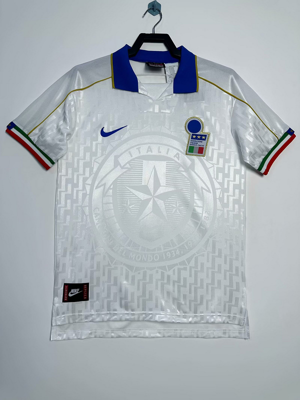 Retro Italy 1995 Away White Jersey