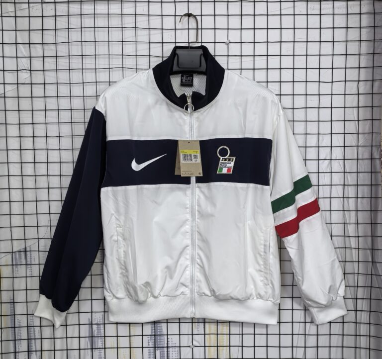 Retro Italy 1996 Windbreaker White Jacket