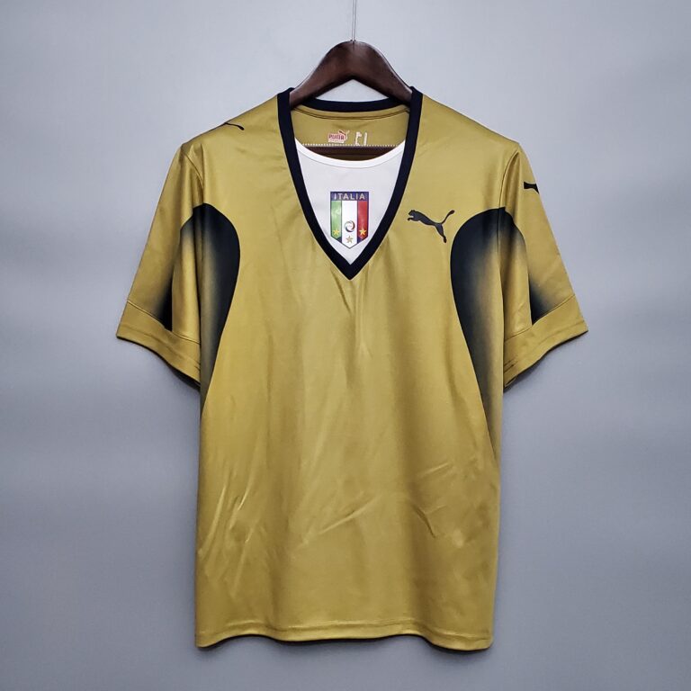 Retro Italy 2006 World Cup World Cup Golden Jersey