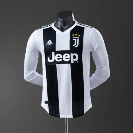 Retro Juventus 2018/19 Home Long Sleeve Jersey Player Version