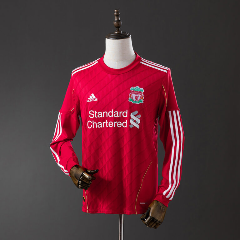 Retro Liverpool 2010/11 Home Long Sleeve Jersey