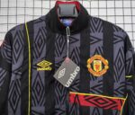 Retro Manchester United 1993/94 Windbreaker Black Jacket