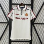 Retro Manchester United 1998/99 Commemorative Edition White Jersey