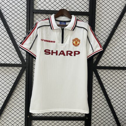 Retro Manchester United 1998/99 Commemorative Edition White Jersey