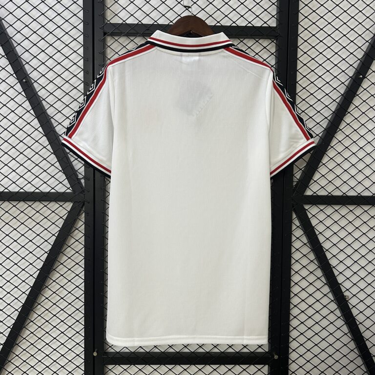 Retro Manchester United 1998/99 Commemorative Edition White Jersey