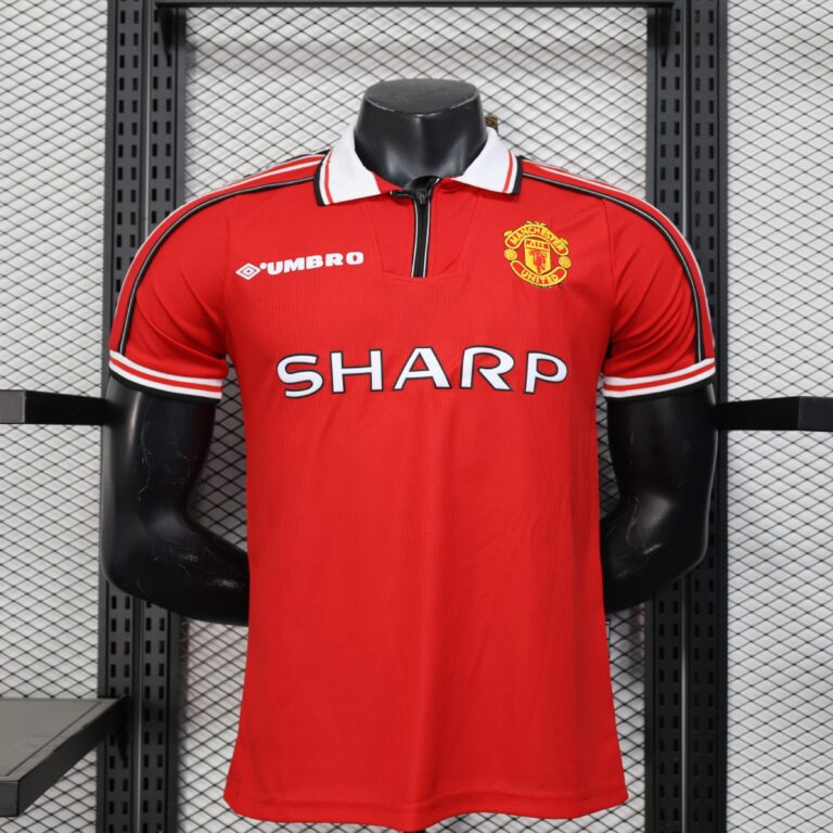 Retro Manchester United 1998/99 Home Jersey Player Version