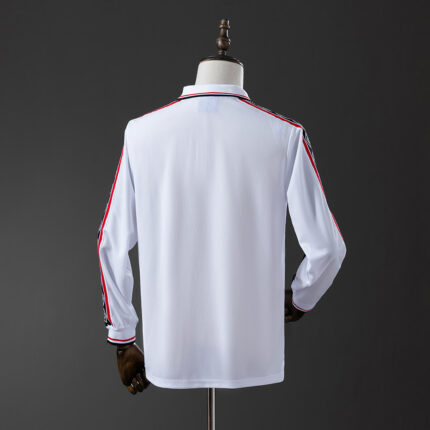 Retro Manchester United 1998/99 White Long Sleeve Jersey