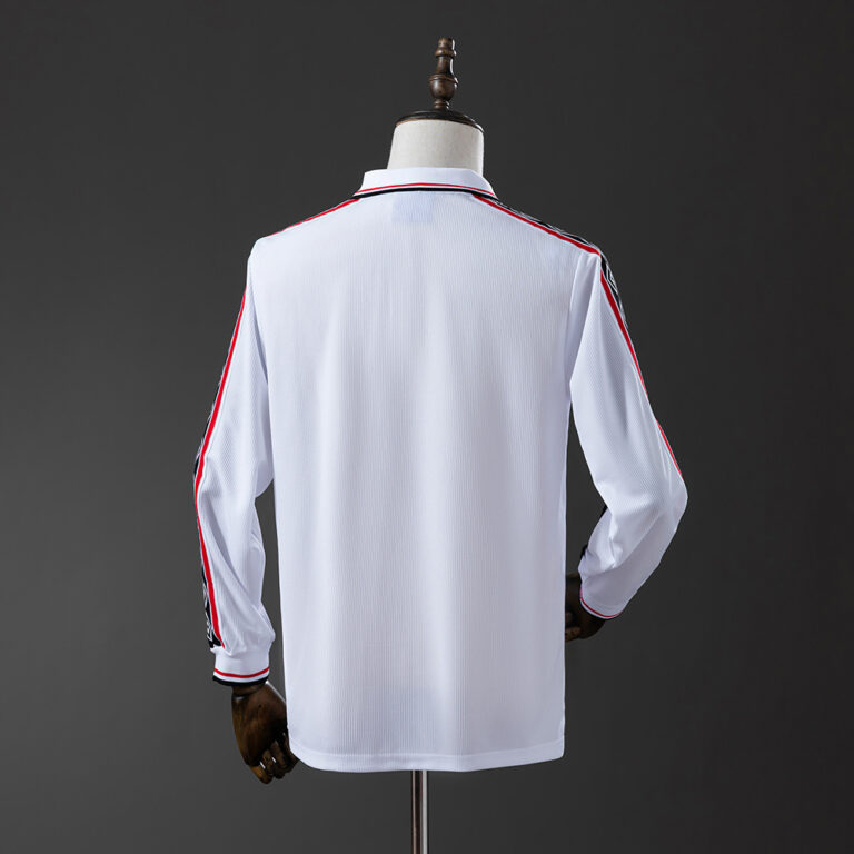 Retro Manchester United 1998/99 White Long Sleeve Jersey