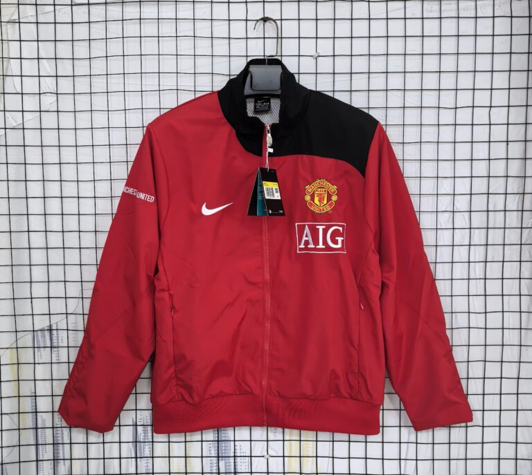 Retro Manchester United 2007/08 Windbreaker Red Jacket