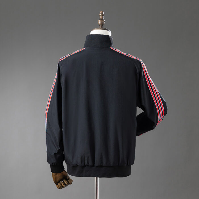 Retro Manchester United Windbreaker Black Jacket