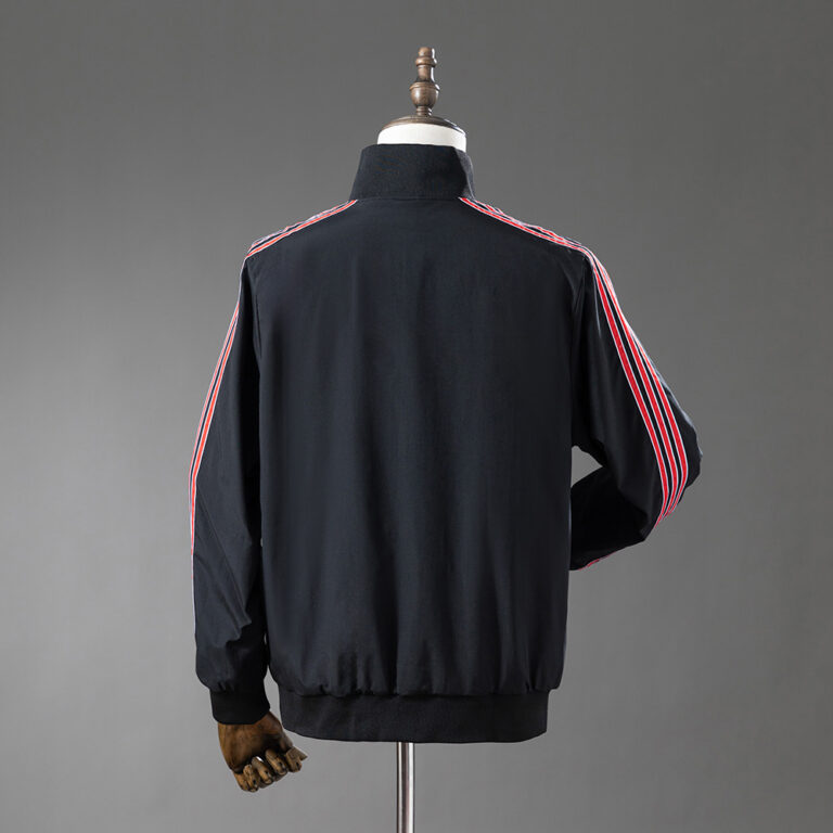 Retro Manchester United Windbreaker Black Jacket