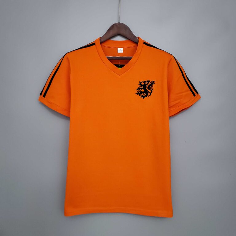 Retro Netherlands 1974 suit orange Training Jersey