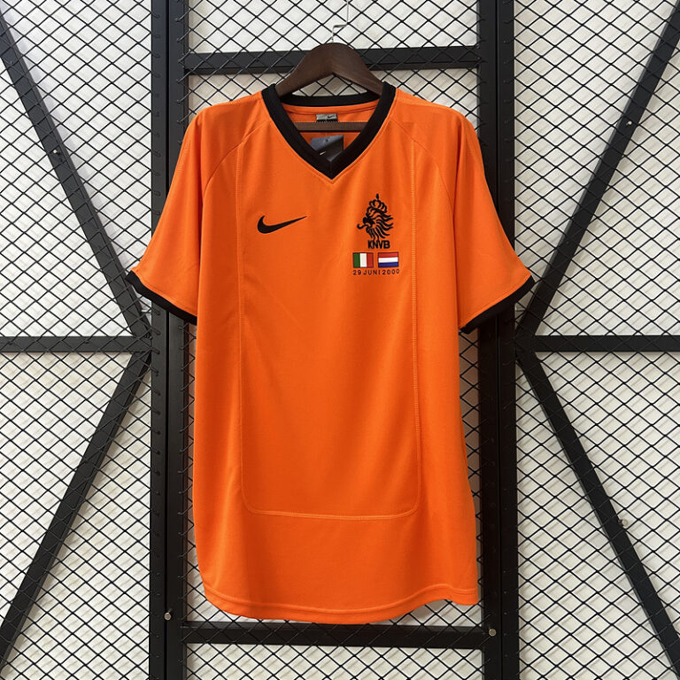 Retro Netherlands 2000 Home orange Jersey