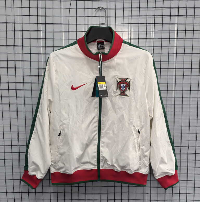 Retro Portugal 2010 World Cup World Cup Windbreaker White Jacket