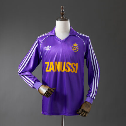 Retro Real Madrid 1984/85 Away Long Sleeve Jersey
