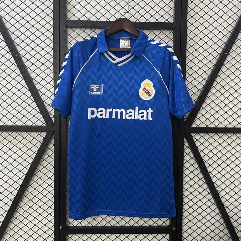 Retro Real Madrid 1986/88 Away blue Jersey