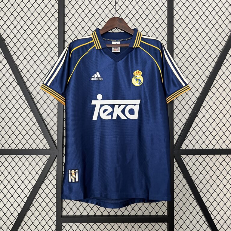 Retro Real Madrid 1998/00 Third blue Jersey