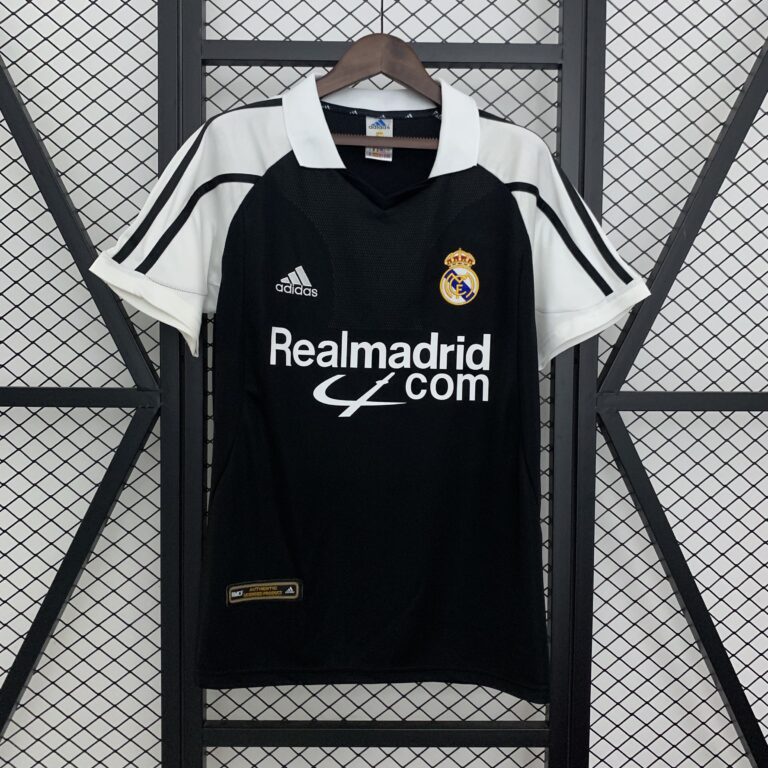 Retro Real Madrid 2001/02 Away black Jersey