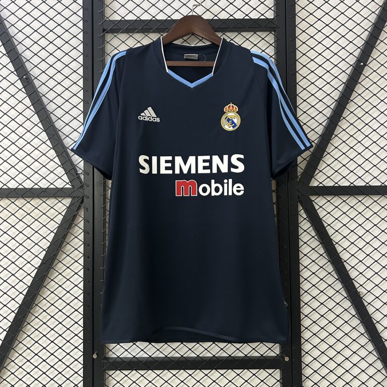 Retro Real Madrid 2003/04 Away blue Jersey