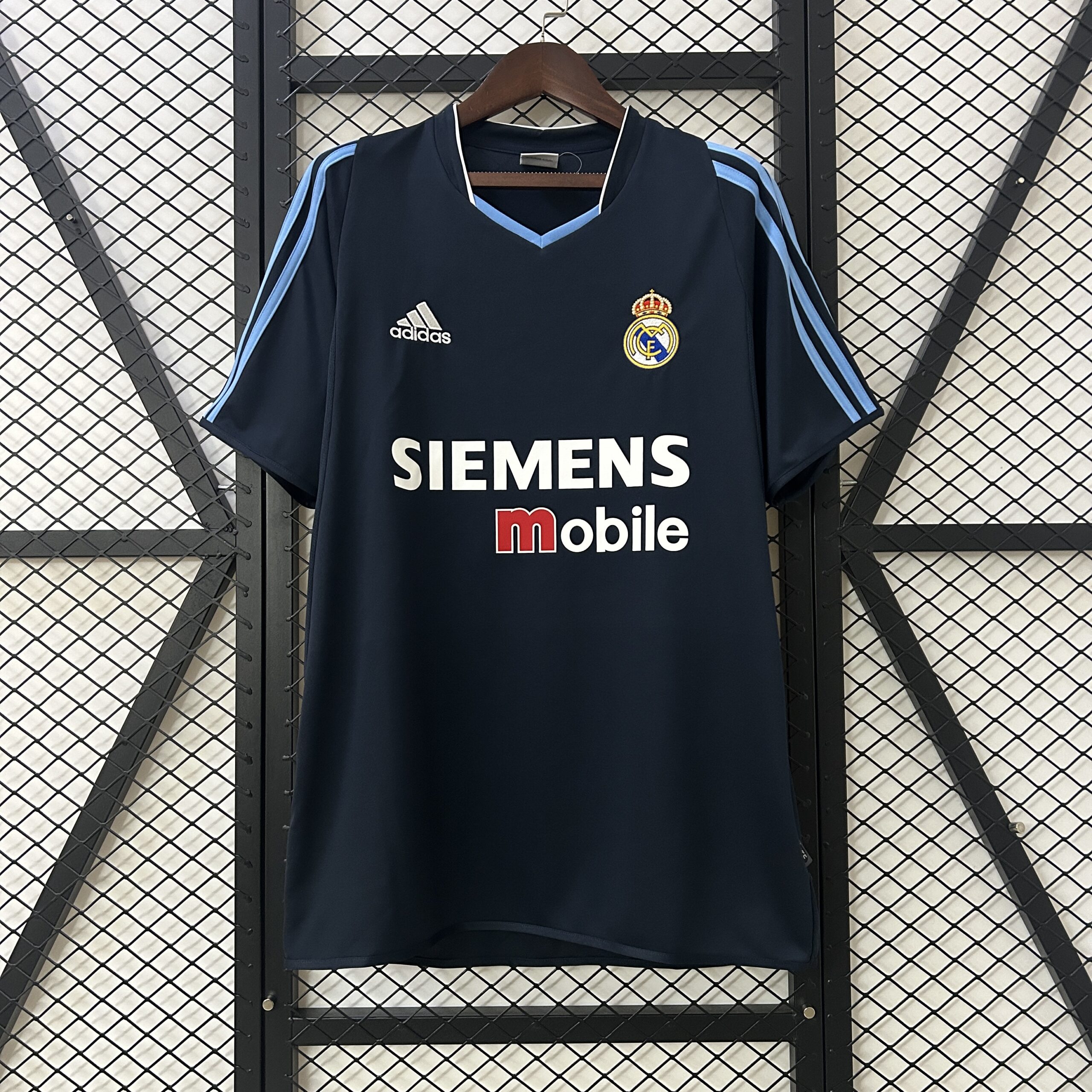 Retro Real Madrid 2003/04 Away blue Jersey Retro Real Madrid 2003/04 Away blue Jersey