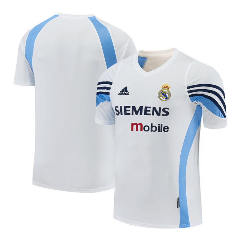 Retro Real Madrid 2003/04 White Training Jersey